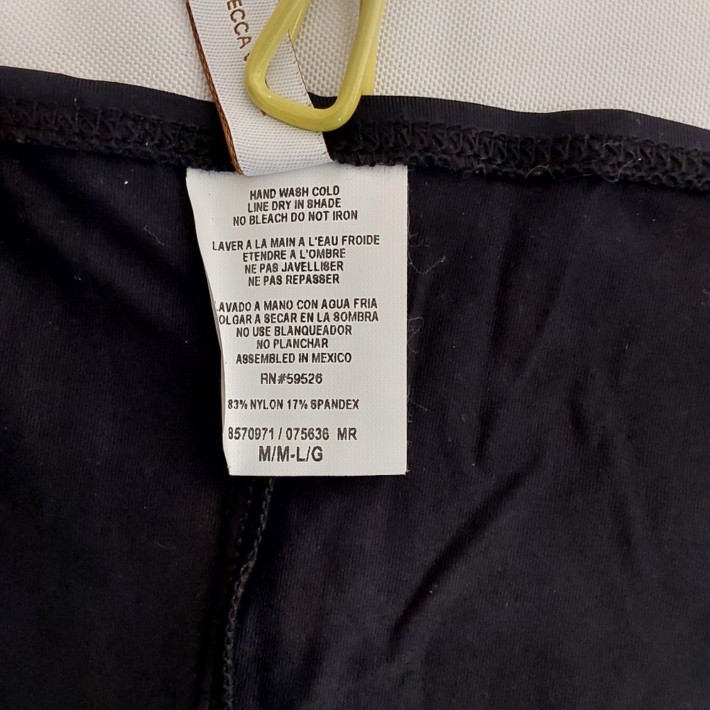 Becca By Rebecca Virtue Black Swim Sarong Skirt Cover Up Medium To Large - Picture 5 of 9